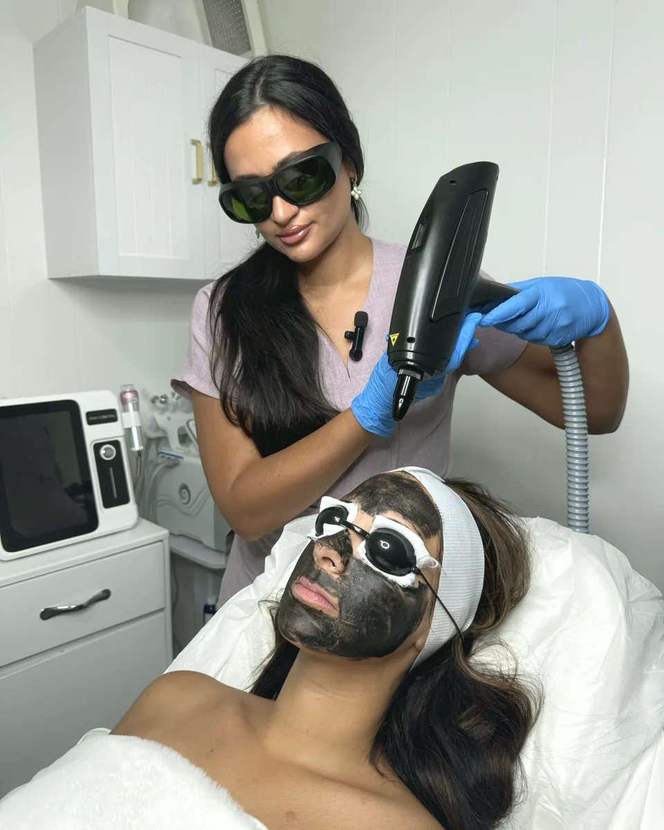 Hollywood Laser Facial with carbon mask at Glow Up Suite